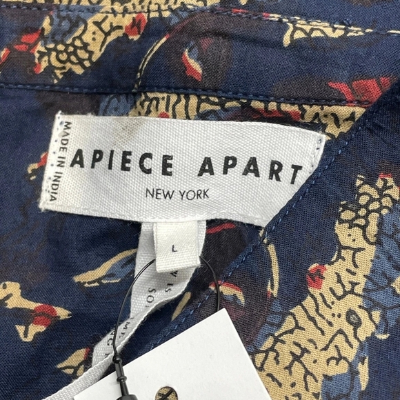 APIECE APART Kira Blousy floral-print organic cotton blouse Size Large - Picture 8 of 10